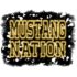 Neon Light Mustangs Gold